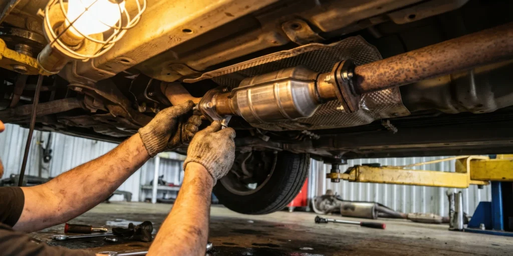 Pipe connector in automobile system
